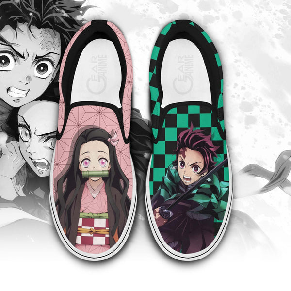 Tanjro and Nezuko Kamado Slip-On Shoes PT0405