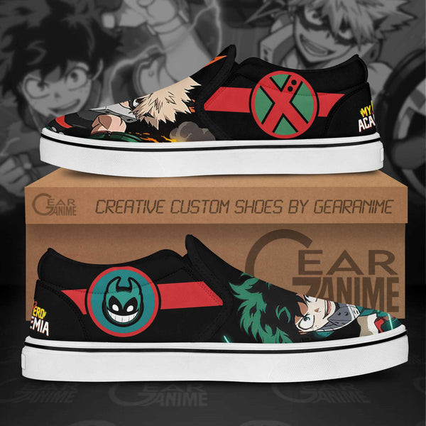 Katsuki Bakugo Izuku Midoriya Slip-On Shoes TT0303