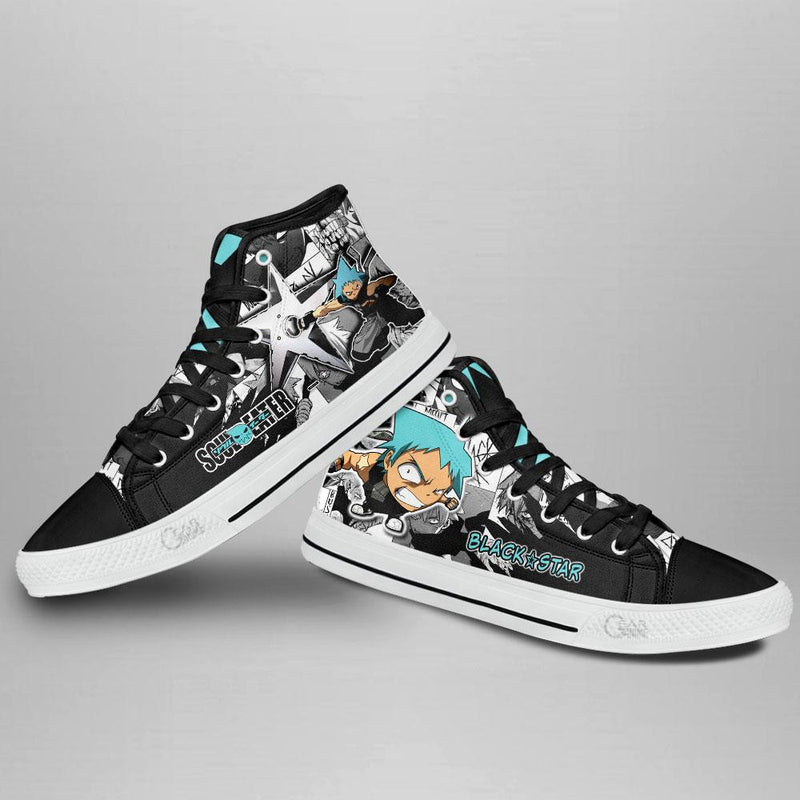 Black Star High Top Anime Shoes NTT270