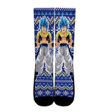 Gogeta Blue Socks Ugly Gift Idea