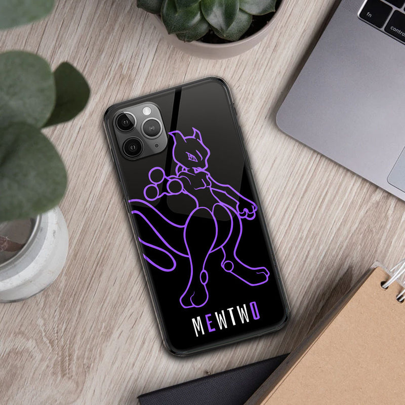 Mewtwo Led Phone Case Anime Light Up Phone Cases PT3105