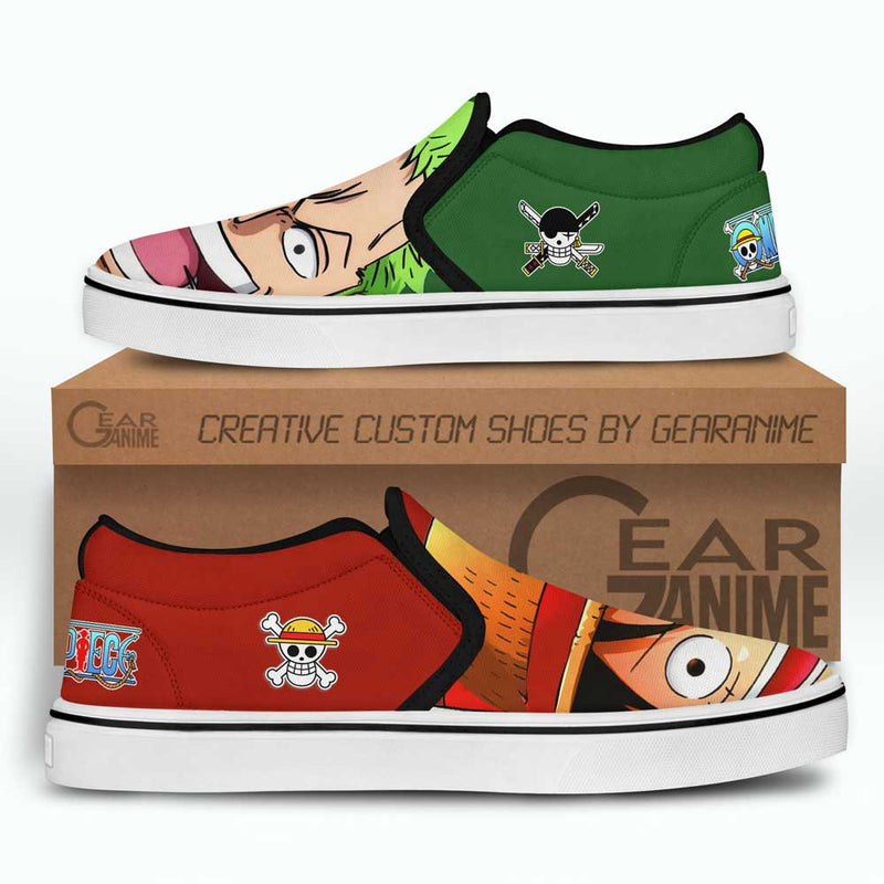 Luffy and Zoro Slip-On Shoes NTT040 Great Idea