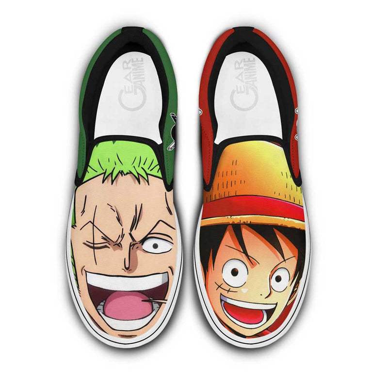 Luffy and Zoro Slip-On Shoes NTT040 Great Idea