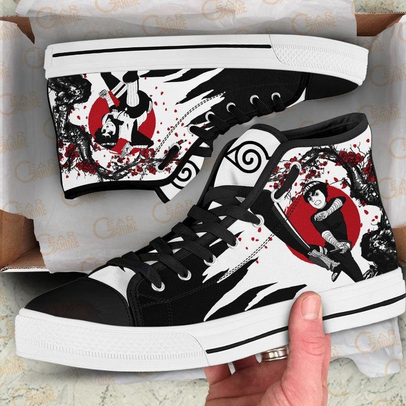 Rock Lee High Top Anime Shoes