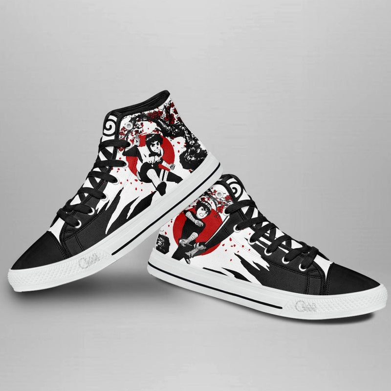 Rock Lee High Top Anime Shoes