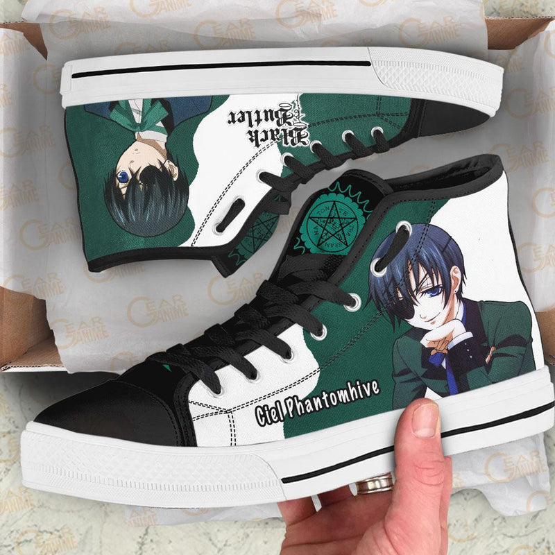 Black Butler Ciel Phantomhive High Top Shoes NTT041