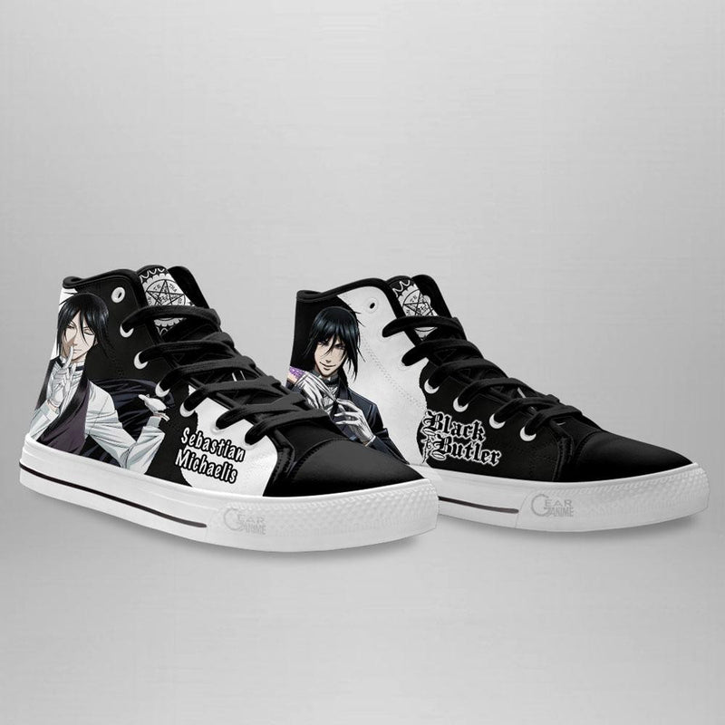 Black Butler Sebastian Michaelis High Top Shoes NTT041