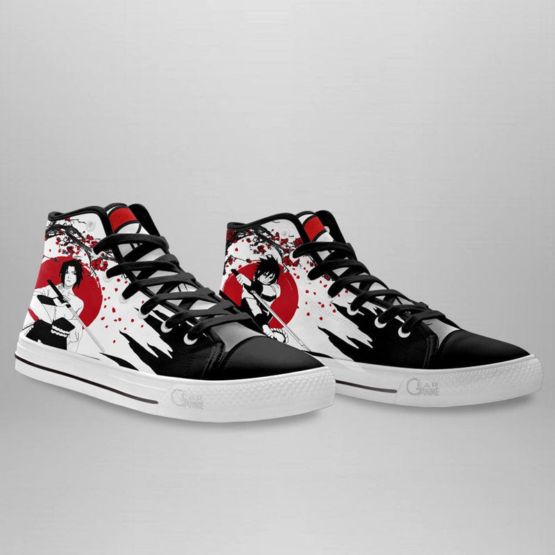 Sasuke Uchiha High Top Shoes