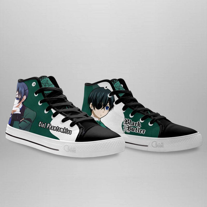 Black Butler Ciel Phantomhive High Top Shoes NTT041