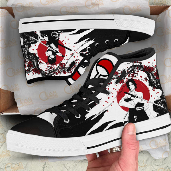 Sasuke Uchiha High Top Shoes