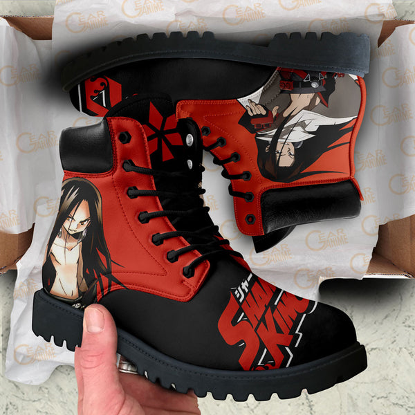 Shaman King Hao Asakura Boots Shoes Anime Custom NTT191