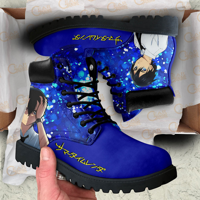 Summertime Render Shinpei Ajiro Boots Shoes Anime Custom NTT271