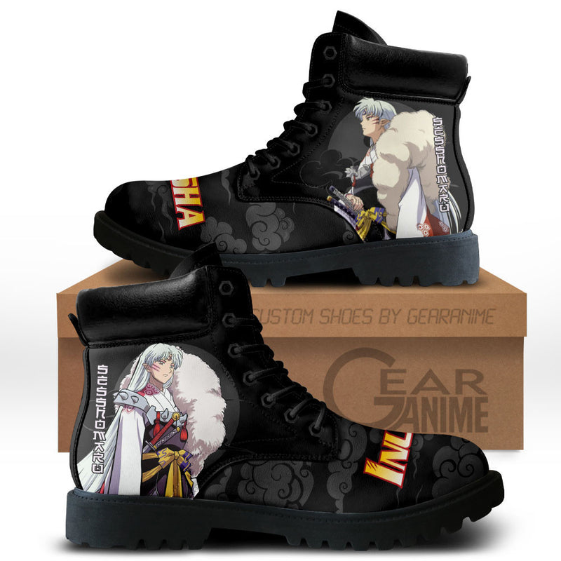 InuYasha Sesshomaru Boots Shoes Anime Custom MV1912