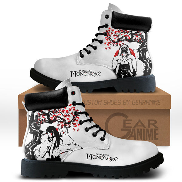 Princess Mononoke Boots Shoes Anime Custom NTT121