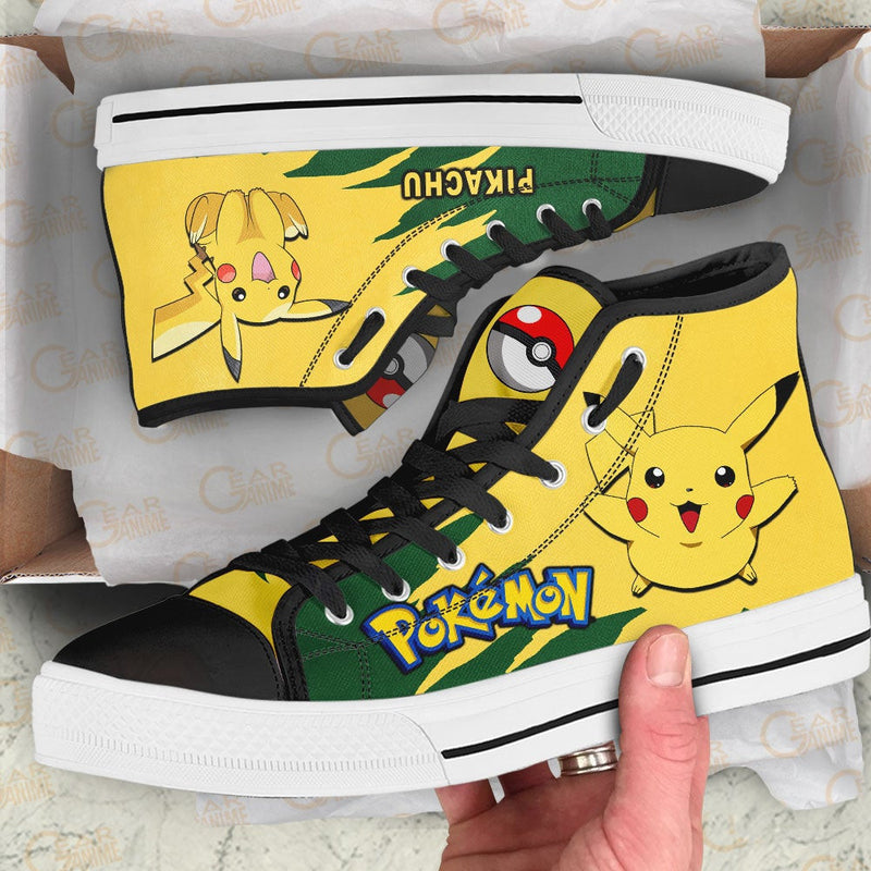 Pikachu High Top Shoes