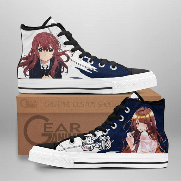 A Silent Voice Shouko Nishimiya High Top Shoes