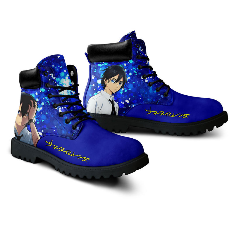 Summertime Render Shinpei Ajiro Boots Shoes Anime Custom NTT271