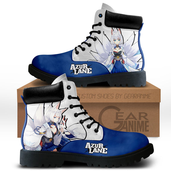 Azur Lane Kaga Boots Anime Custom Game Shoes NTT211