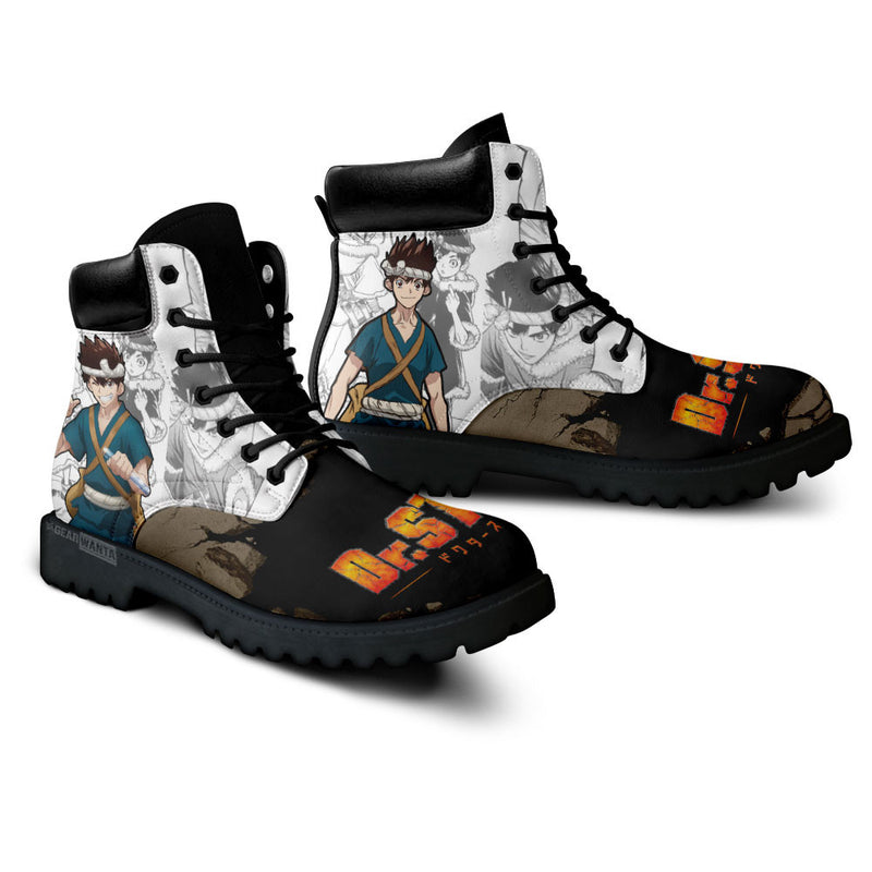 Chrome Boots Shoes Anime Custom MV1912