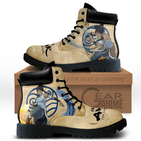 Avatar The Last Korra Boots Shoes Anime Custom MV1312