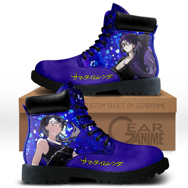 Summertime Render Hizuru Minakata Boots Shoes Anime Custom NTT271