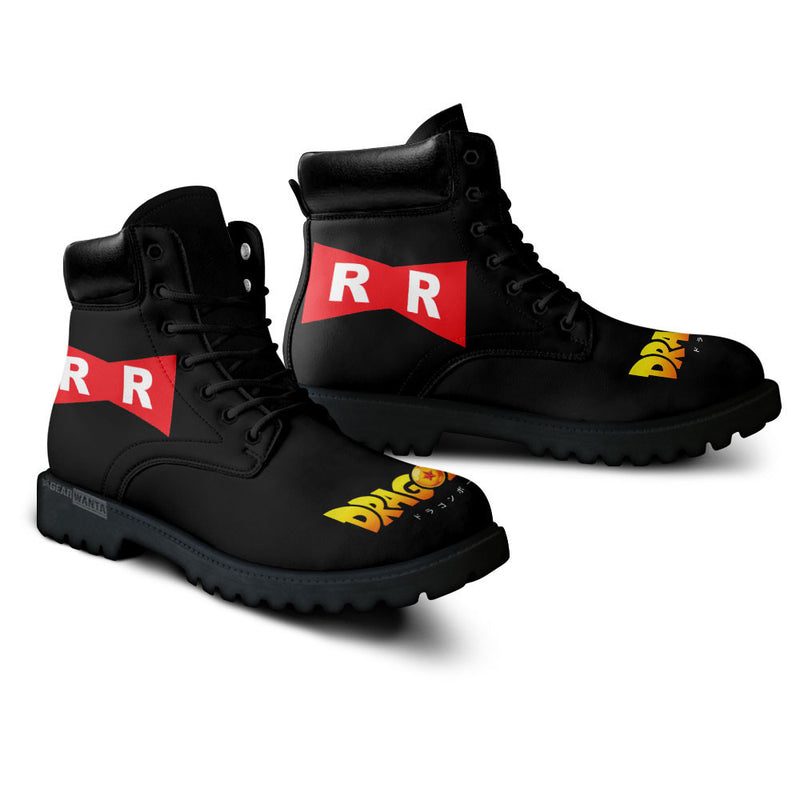 The Red Ribbon Army Symbol Boots Shoes Anime Custom MV1212