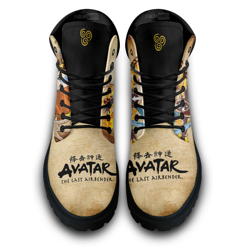 Avatar The Last Aang Boots Shoes Anime Custom MV1312