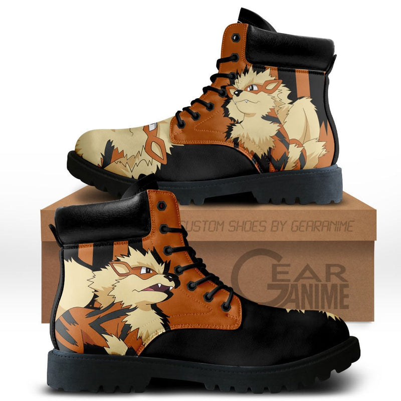 Arcanine Boots Shoes Anime Custom