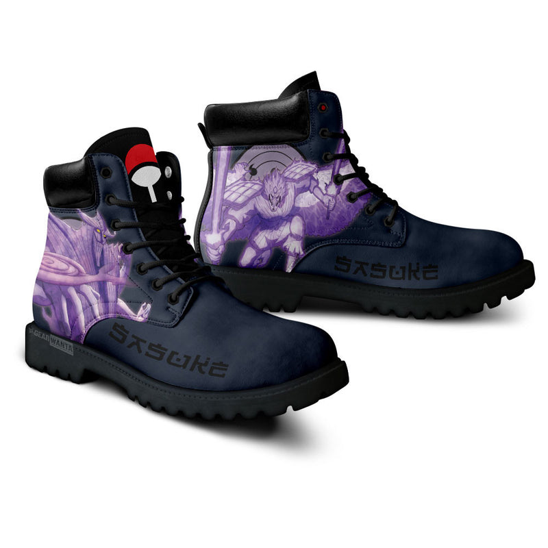 Sasuke Uchiha Susanoo Boots Shoes Anime Custom MV1110