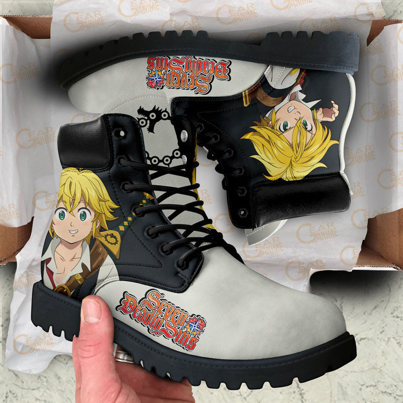 Meliodas Boots Shoes Anime Custom NTT111