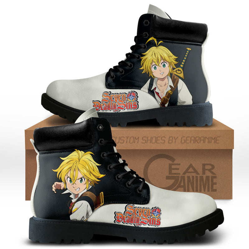 Meliodas Boots Shoes Anime Custom NTT111