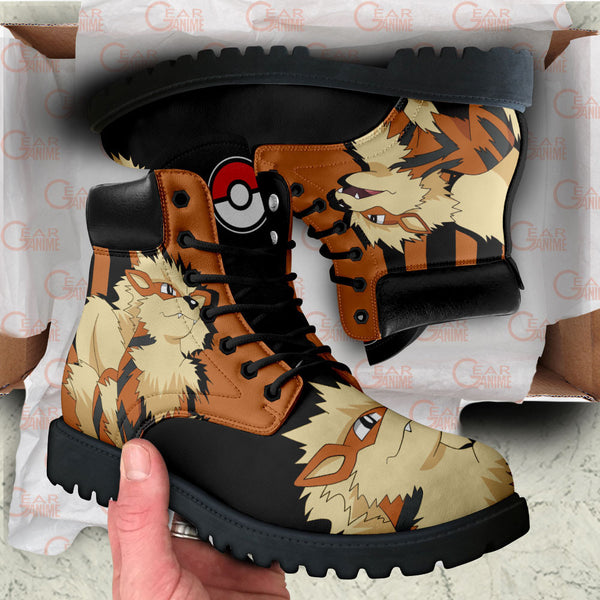 Arcanine Boots Shoes Anime Custom