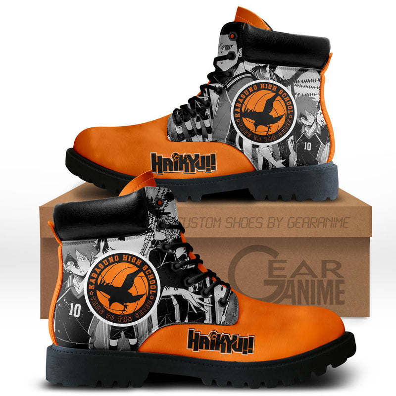 Karasuno Boots Shoes Anime Custom NTT111