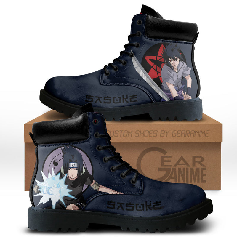 Sasuke Uchiha Boots Shoes Anime Custom MV1110