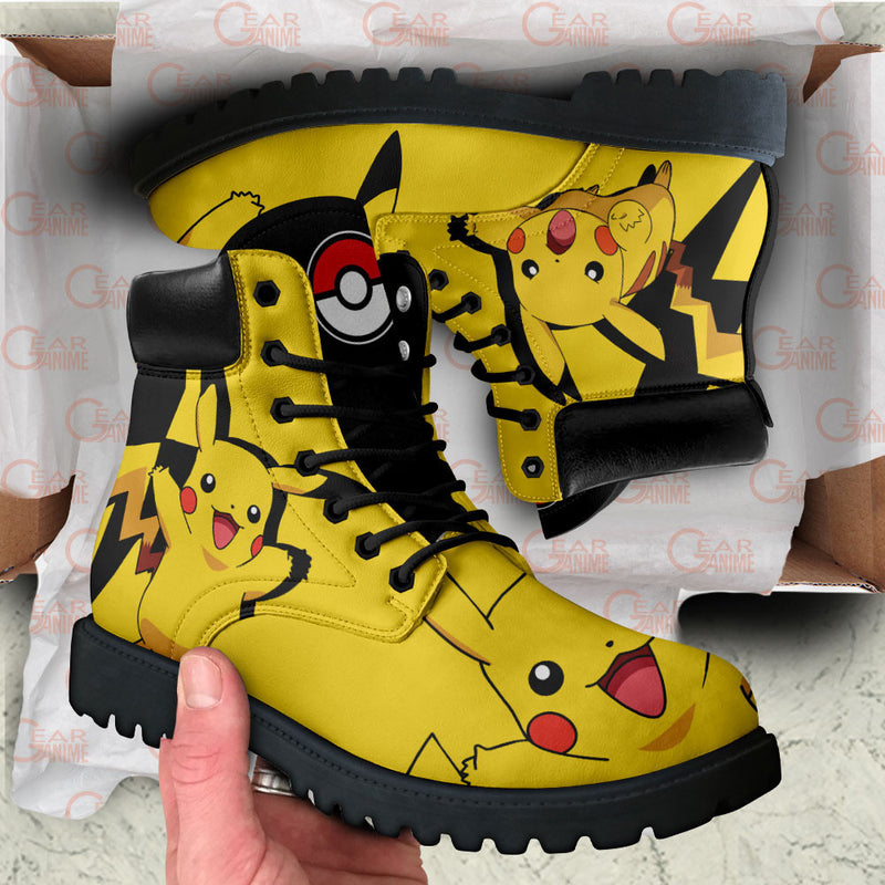 Pikachu Boots Shoes Anime Custom