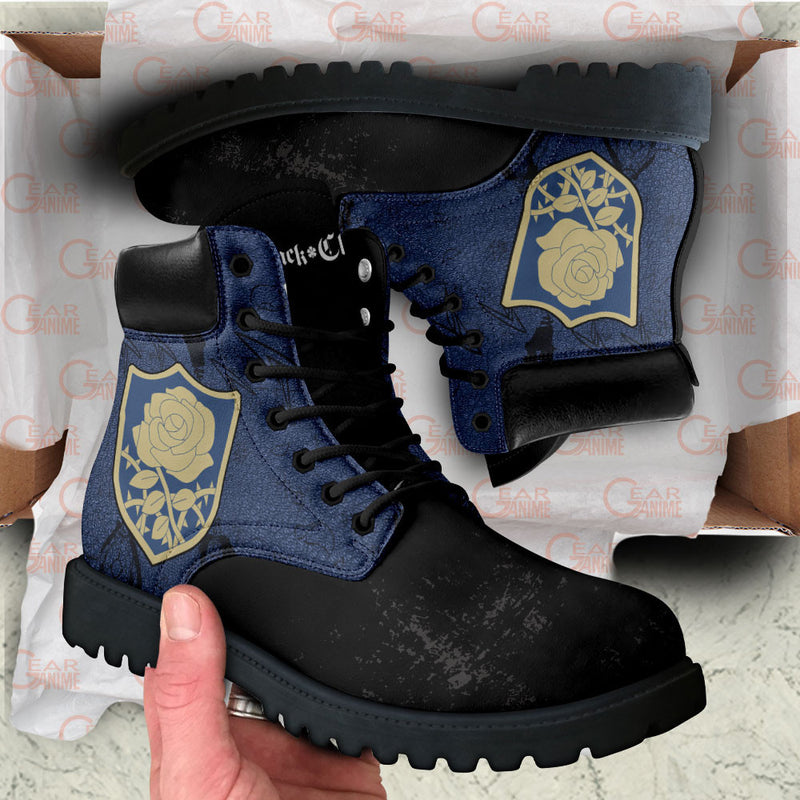 Blue Rose Boots Shoes Anime Custom MV0710