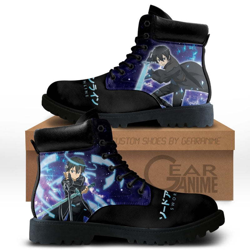 Kirito Boots Shoes Anime Custom MV1110