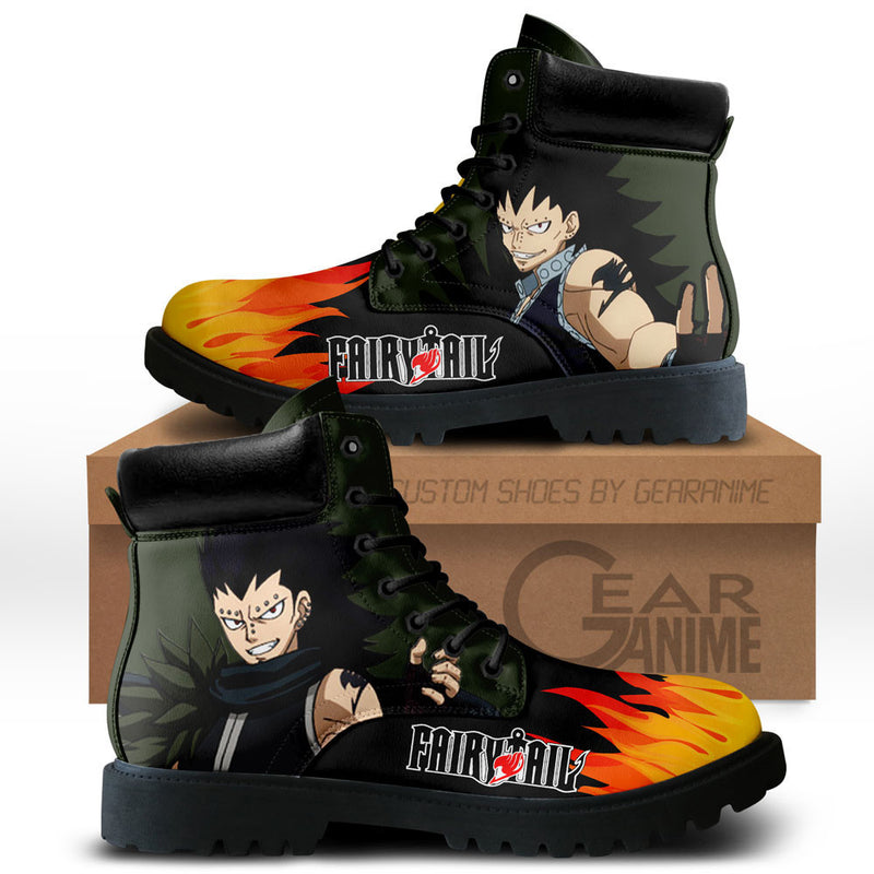 Gajeel Redfox Boots Shoes Anime Custom NTT071