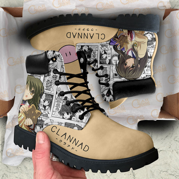 Clannad Fuko Ibuki Boots Shoes Anime Custom NTT191