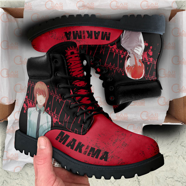 Makima Boots Shoes Anime Custom