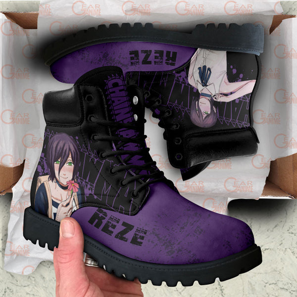 Reze Boots Shoes Anime Custom