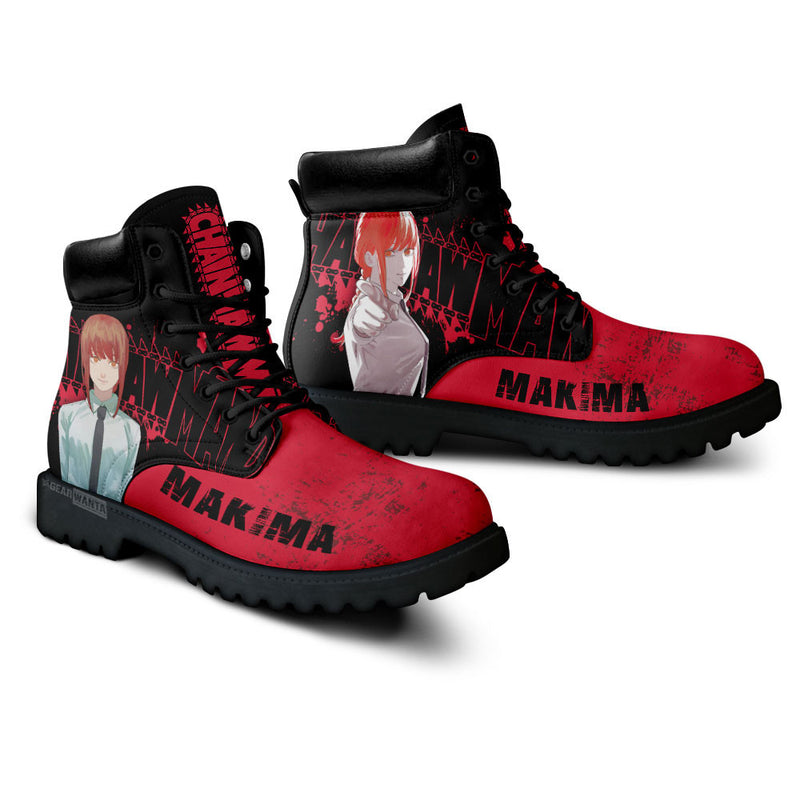 Makima Boots Shoes Anime Custom