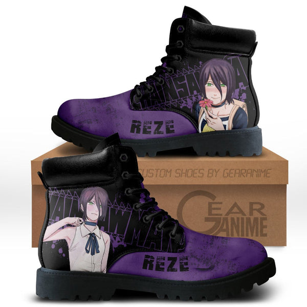 Reze Boots Shoes Anime Custom