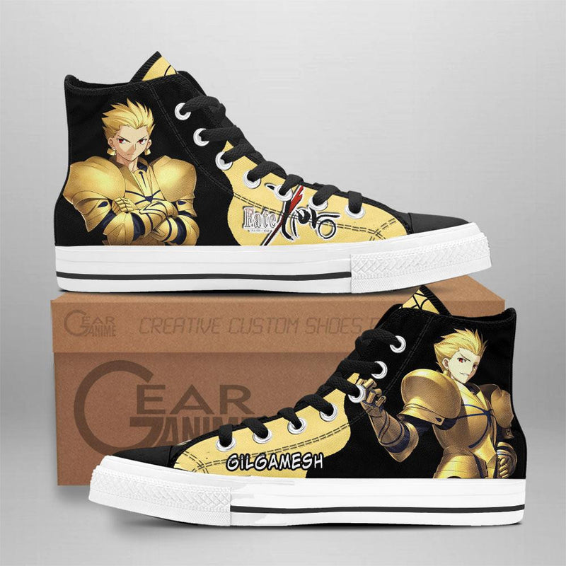 Fate Zero Gilgamesh High Top Shoes NTT101