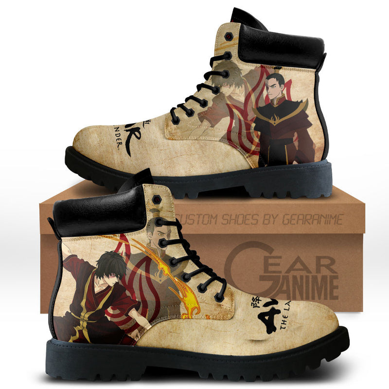 Avatar The Last Zuko Boots Shoes Anime Custom MV1312