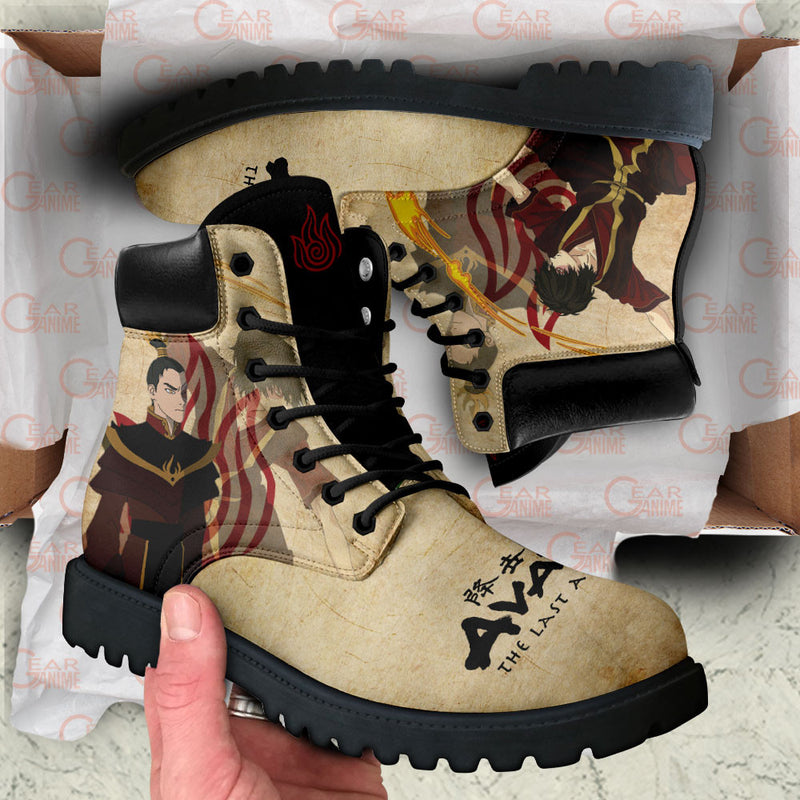 Avatar The Last Zuko Boots Shoes Anime Custom MV1312