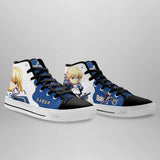 Fate Zero Saber High Top Shoes NTT101