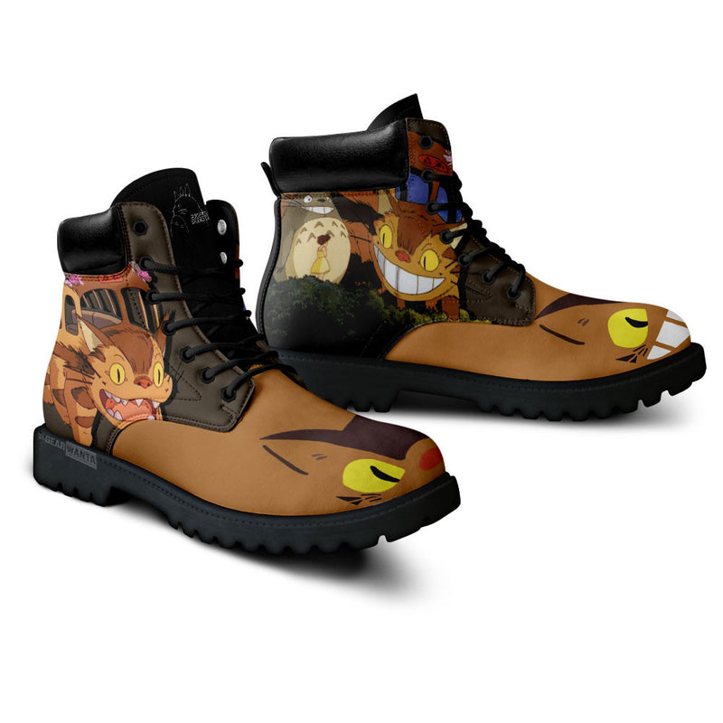 Catbus My Neighbor Totoro Boots Shoes Anime Custom MV1212