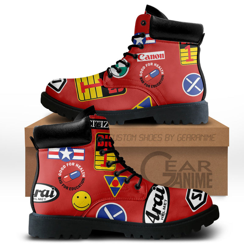 Akira Kaneda Full Bike Stickers Boots Shoes Anime Custom MV1212