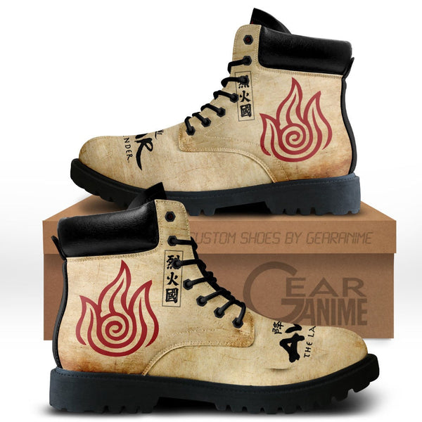 Avatar The Last Fire Nation Boots Shoes Anime Custom MV1312